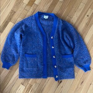 FRNCH Blue Cardigan Sweater